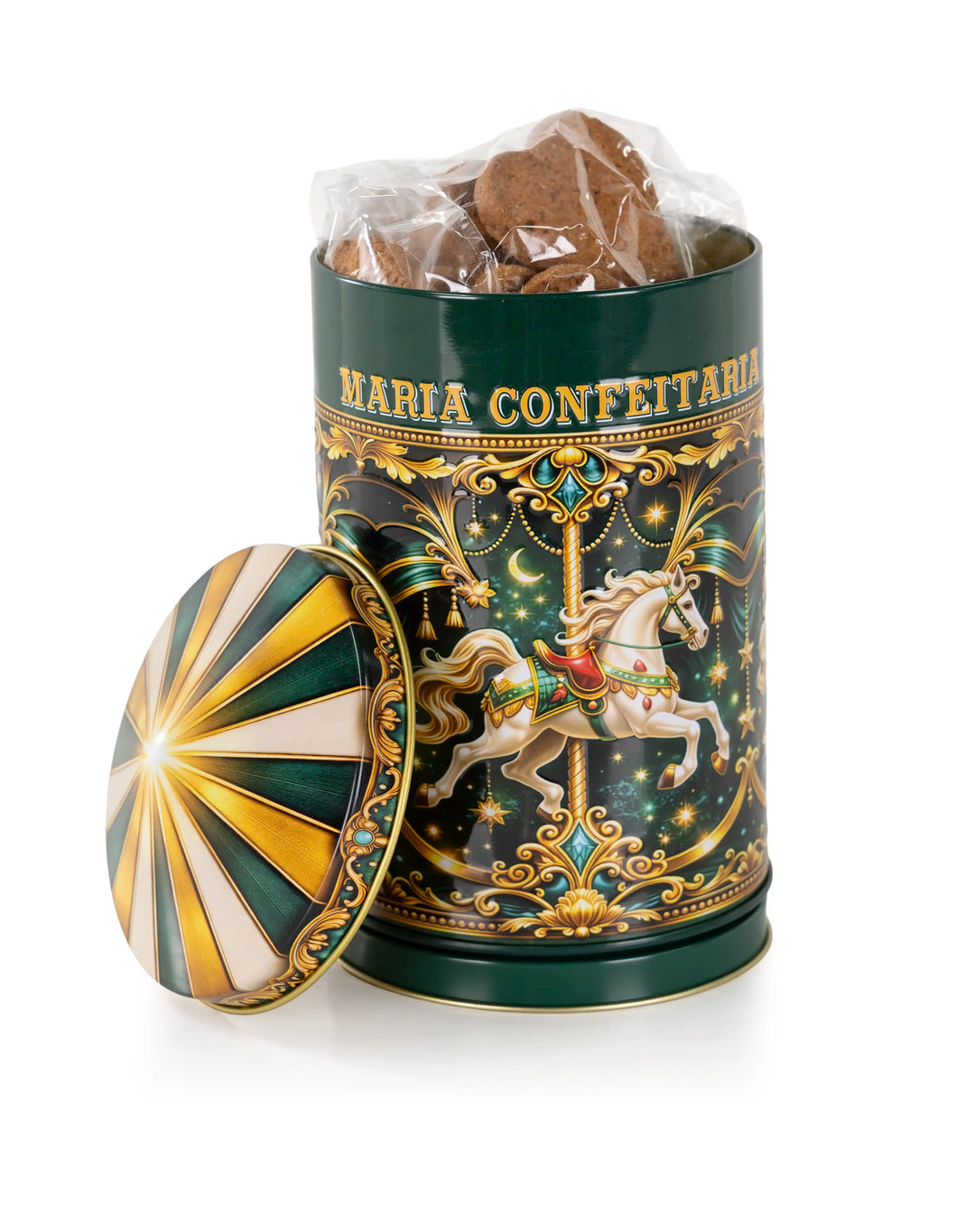 Lata de Bolachas "O Carrossel Encantado" Maria Confeitaria 150g