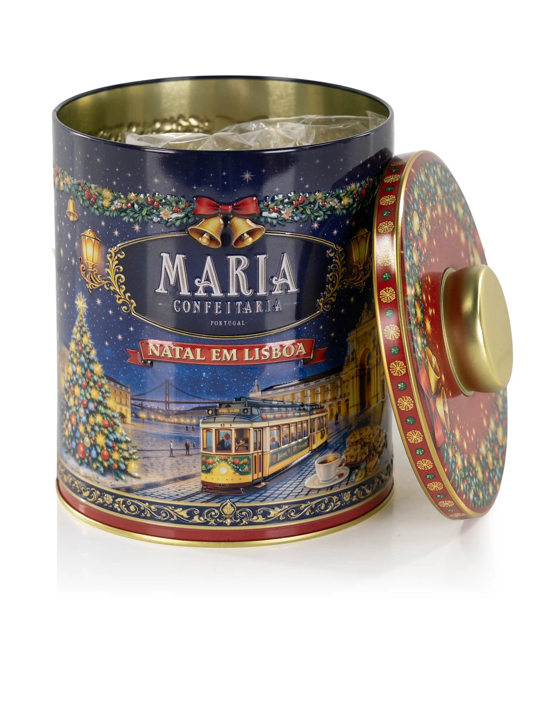 Lata de Bolachas "Natal em Lisboa" Maria Confeitaria 150g