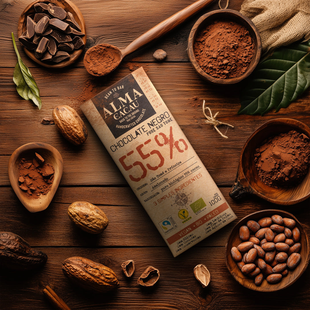 BIO Dark Chocolate 55% Cacau Alma do Cacau 100g