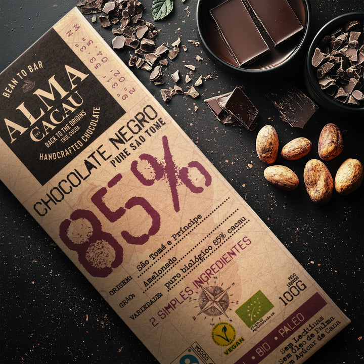 BIO Dark Chocolate 85% Cacau Alma do Cacau 100g