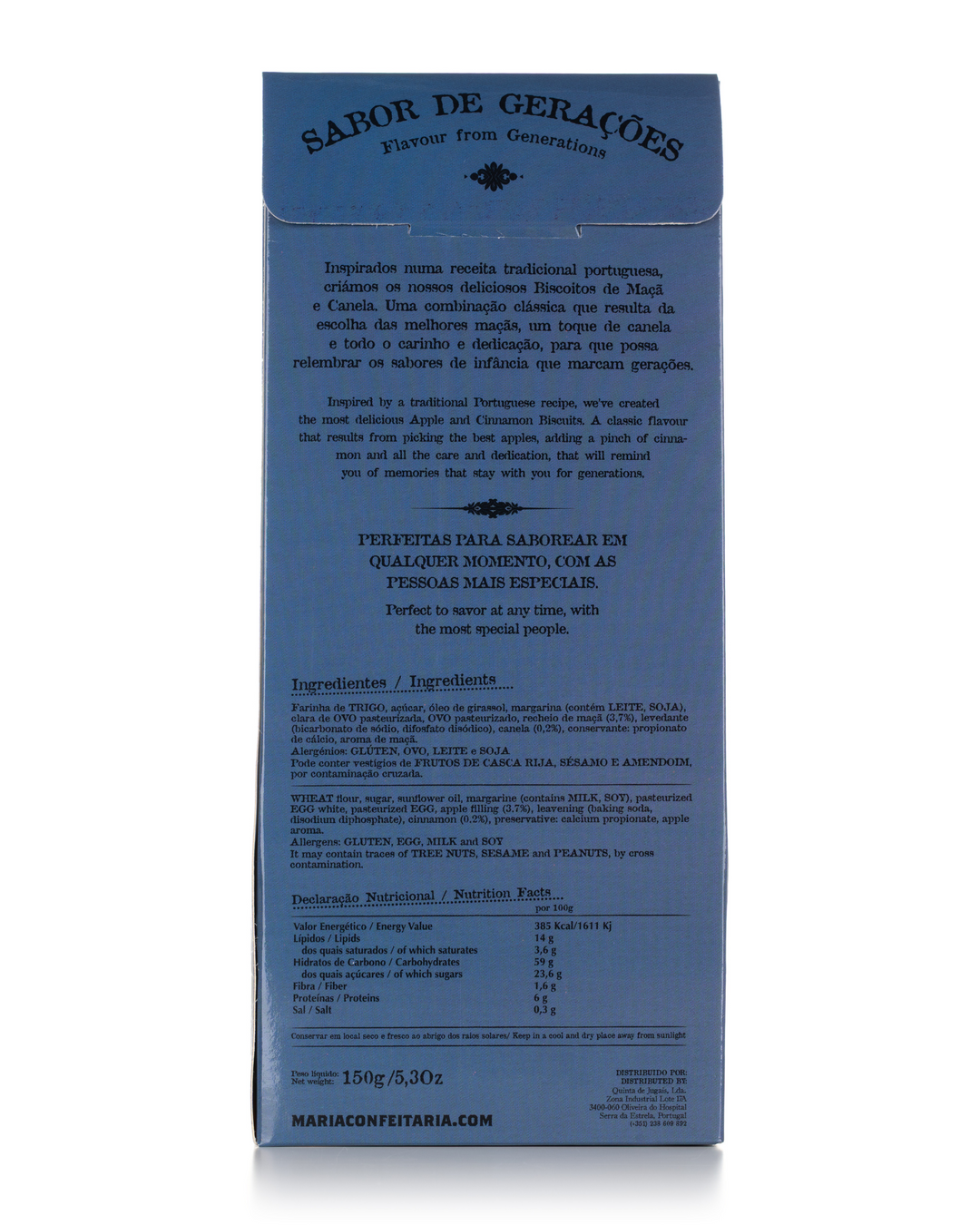 Bolachas de Maçã e Canela Maria Confeitaria Edição Serra da Estrela 150g