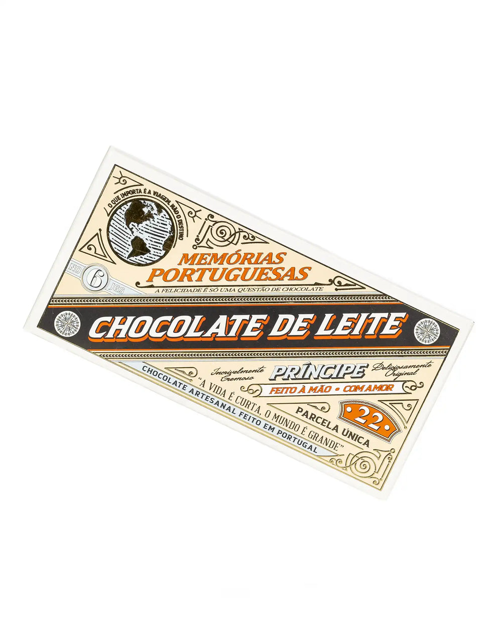 Tablete de Chocolate de Leite Premium Memórias Portuguesas 50g