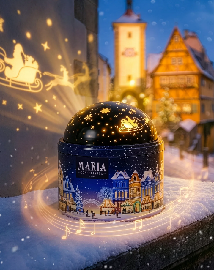 Music Can with Projector Light Maria Confeitaria