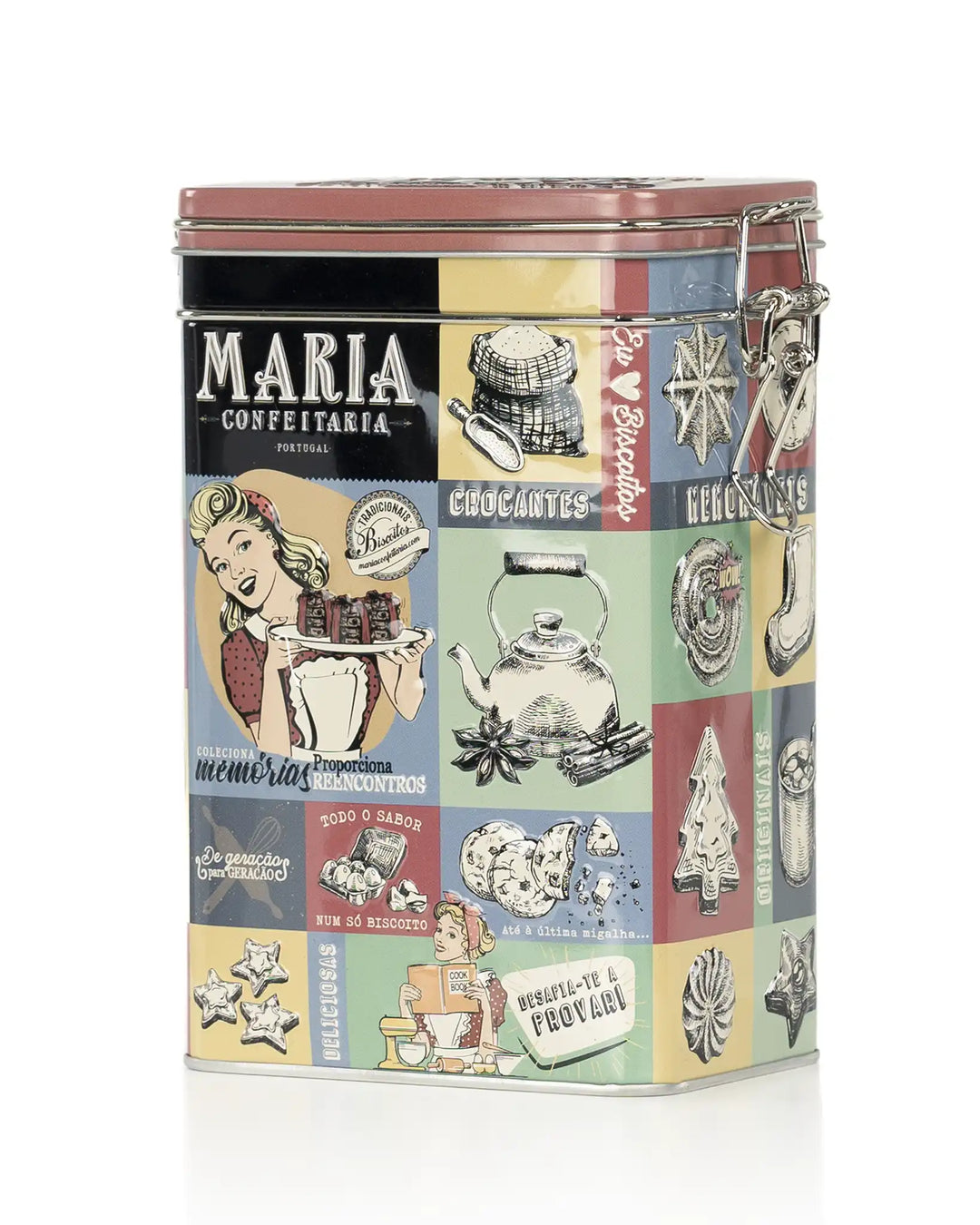 Lata de Bolachas com Caramelo Salgado Maria Confeitaria