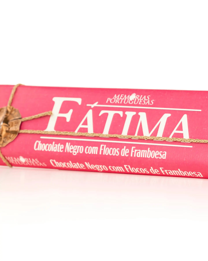 "Fátima" Dark Chocolate with Raspberry Tablet 300g 