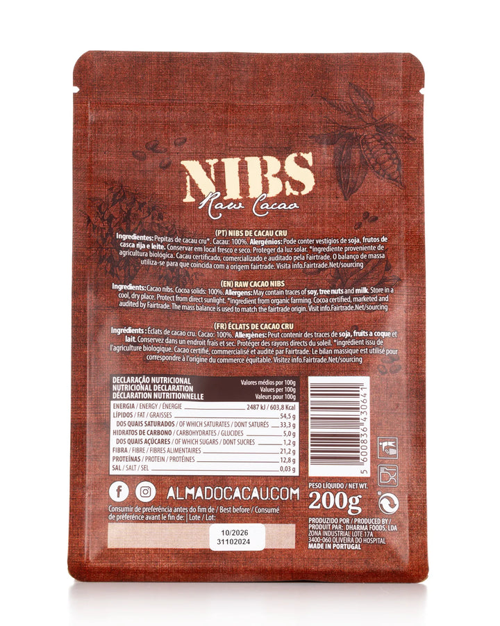 Nibs de Cacau Cru 200g