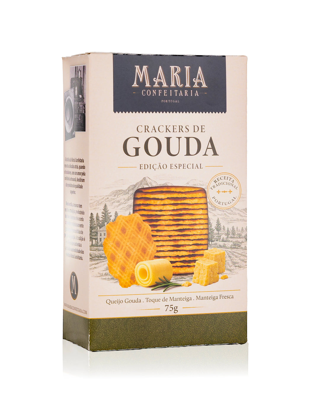 Crackers de Queijo Gouda Maria Confeitaria 75g