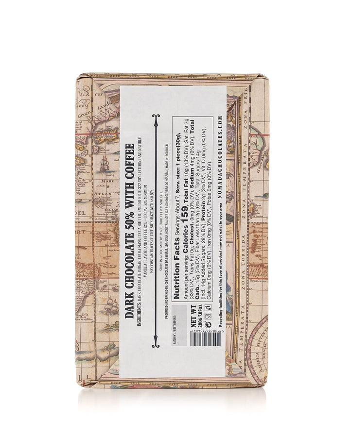 Chocolate Negro 50% com Café